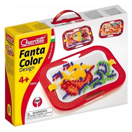 Quercetti Mosaik-Steckspiel FantaColor Design (300 Teile) (QU-0902)
