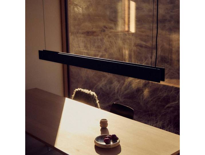 Hanglamp Bridge, dimbaar, zwart, Woon-/ Eetkamer, metaal, Design, hanglamp