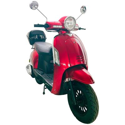 Motorroller GT UNION "Massimo 45", rot (rot, schwarz), Motorroller, mit Topcase, 45 km/h, mit und ohne Topcase verfügbar, B:67cm H:115cm L:189cm