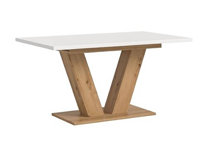xonox.home - Esstisch Motion 2-TLG. Set 150x76x90 cm in Artisan Eiche und weiß - Auszugstisch Speisetisch Wohnzimmertisch Küchentisch Holztisch - erstklassige Qualität