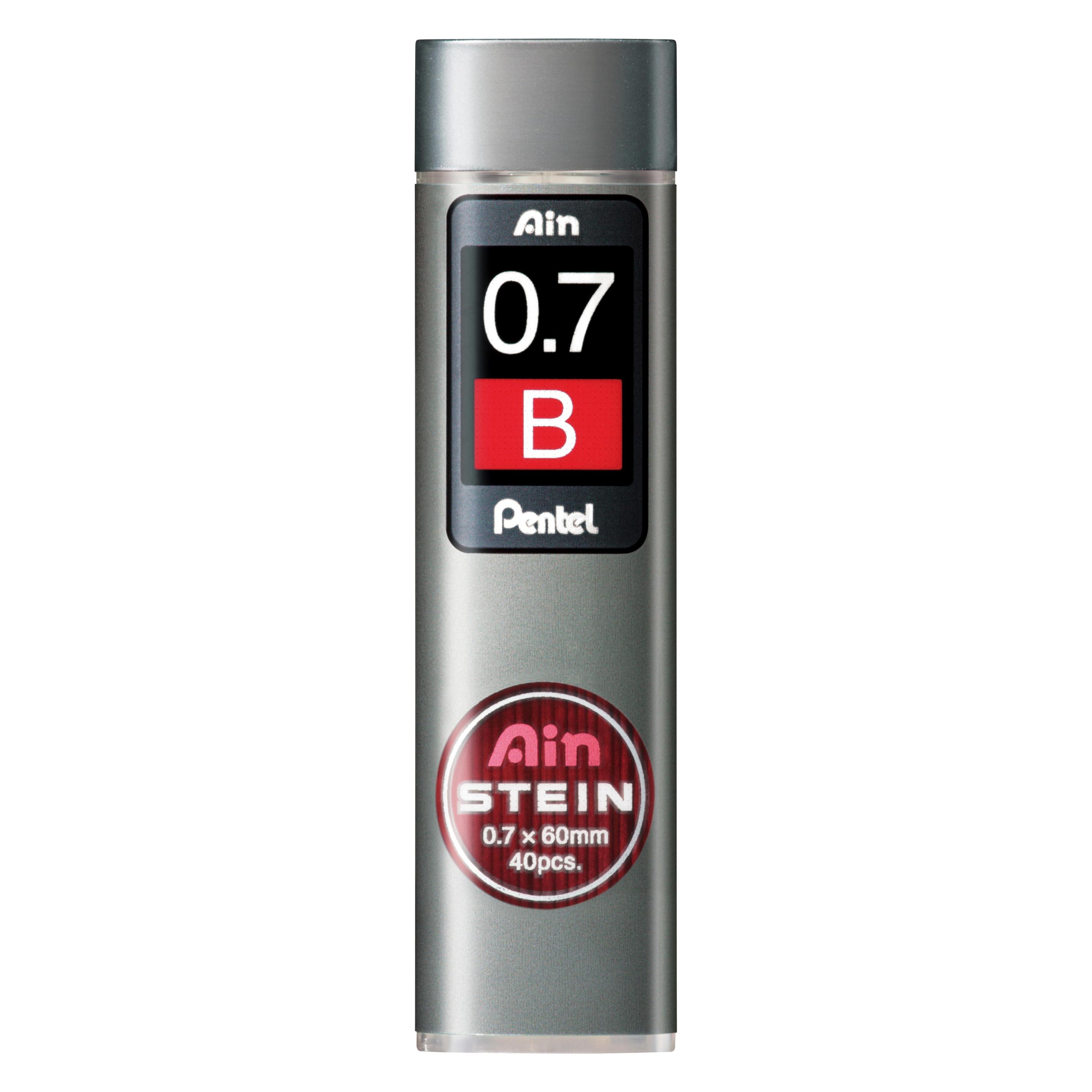 Pentel Druckbleistift-Minen Ain Stein 0.7mm (40 Stk., 0.70 mm, B) (C277-BO)