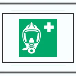 HB-Druck Atemschutzgerät Symbol A3 (297x420mm) Schild