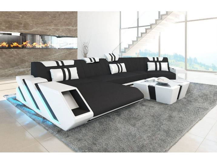 Sofa Apollonia C-Form in Stoff