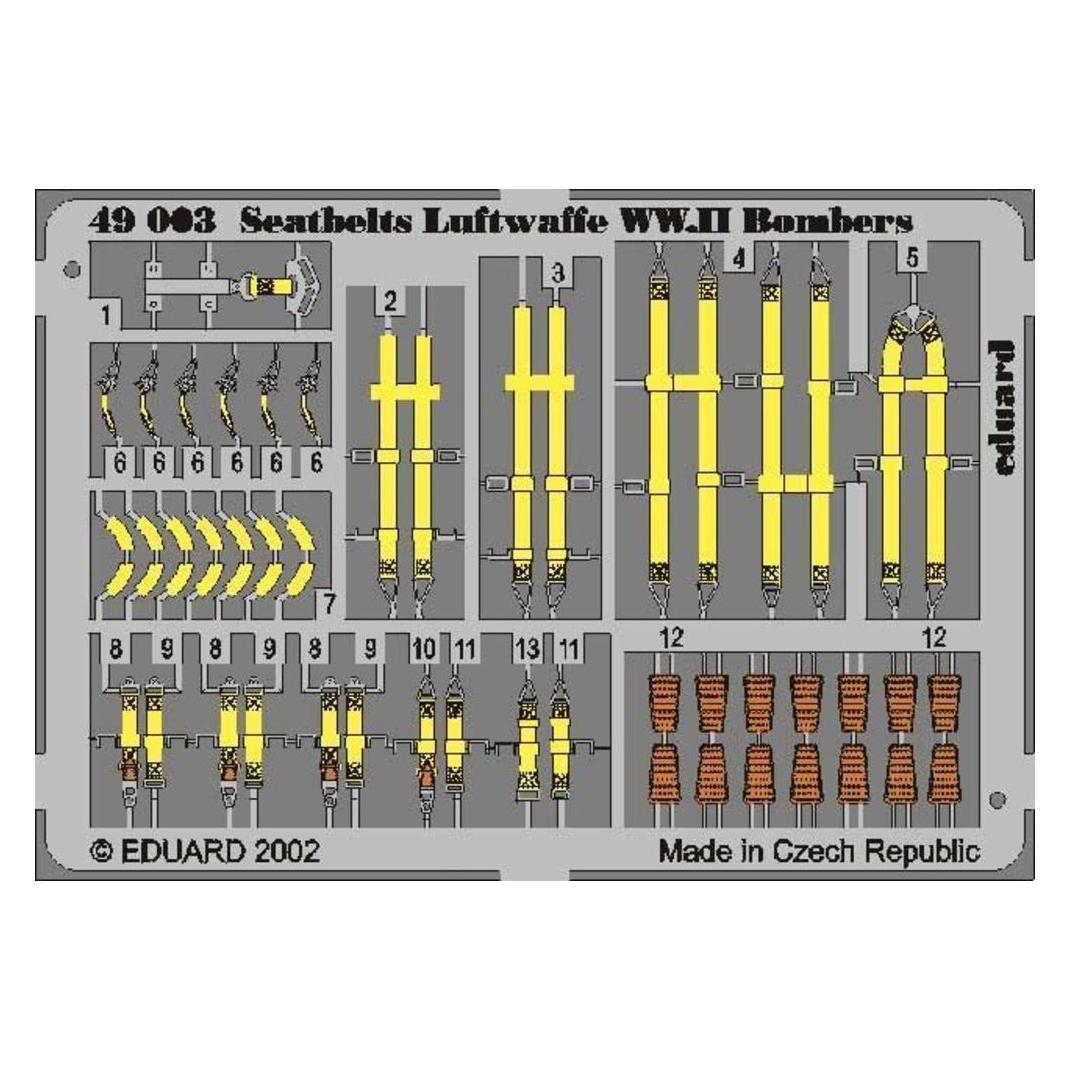 Eduard Sicherheitsgurte Luftwaffe WW.II Bombers (49003)