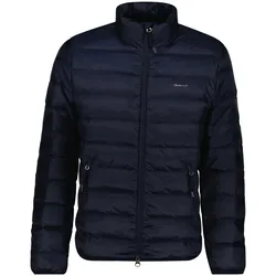 GANT Herren Daunenjacke - LIGHT DOWN JACKET, leichte Steppjacke, Stehkragen, Zip Blau / L