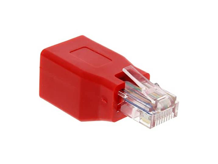 InLine 69994K RJ-45 RJ-45 rode kabeladapter - RJ-45 (RJ-45, rood)