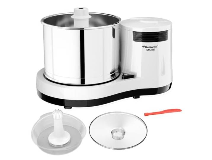 Butterfly Smart Nassmühle mit Kokosnuss-Schaber, 2 Liter (indischer Stecker)