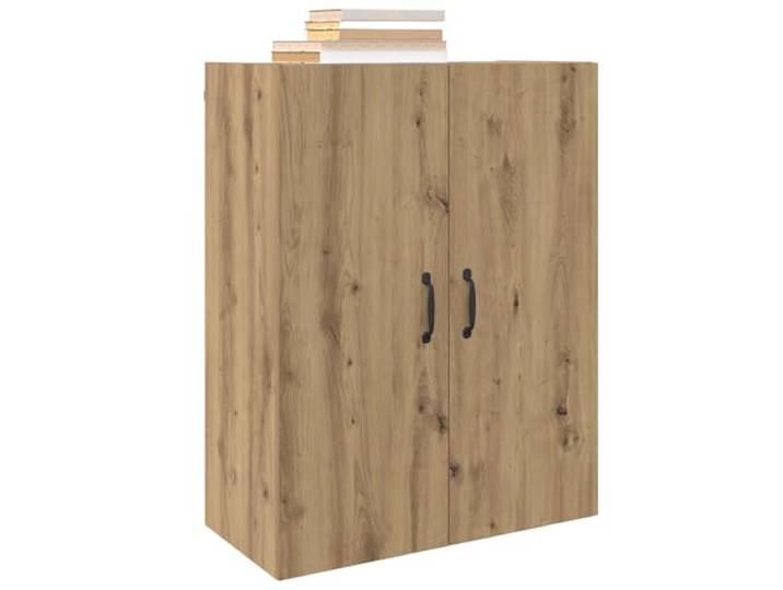 KTHLBRH Wandschrank Eiche Handwerk 69,5 x 34 x 90 cm Mehrschichtholz, 2 Einlegeböden, 2 Türen, Wandmontage, für Wohnzimmer oder Arbeitszimmer