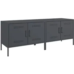 vidaXL TV-Schränke 2 Stk. Anthrazit 68x39x50,5 cm Stahl