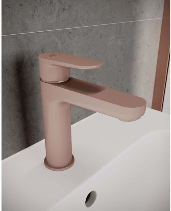 Ideal Standard O Waschtischarmatur BD131RO H120, mit Push-Open-Ventil, rosé