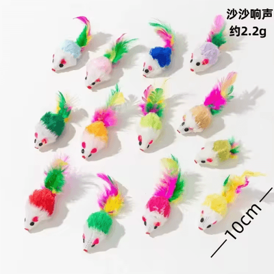 Inspire Picks 5PCS Catnip Mouse Toys Set For Interactive Indoor Play random B 5pcs