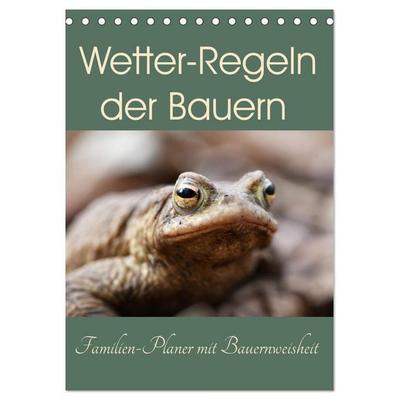 Wetter-Regeln der Bauern (Tischkalender 2026 DIN A5 hoch), CALVENDO Monatskalender