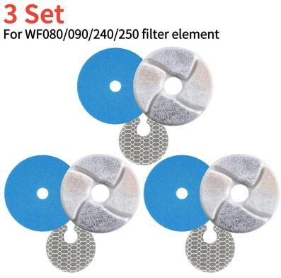 Uplift Picks Activated Carbon Cat Water Fountain Filter Replacement Set j