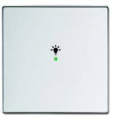 Busch-Jaeger 1fach Abdeckung Symbolwippe Licht free@home Aluminium, Weißaluminium (RAL 9006) 2CKA006220A0036 1 St.