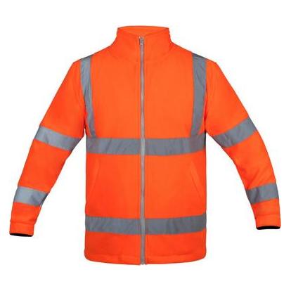 Korntex Pilotenjacke Oslo Orange mit Reissverschluss und wasserabweisend 4XL EN ISO 20471 KXPJN (4XL) (KXFJO4XL)
