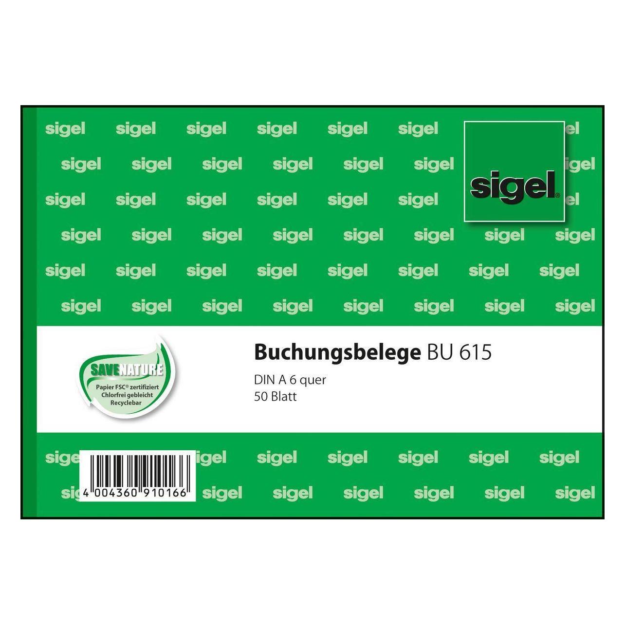 Sigel Buchungsbeleg Formularbuch BU615 (BU615)