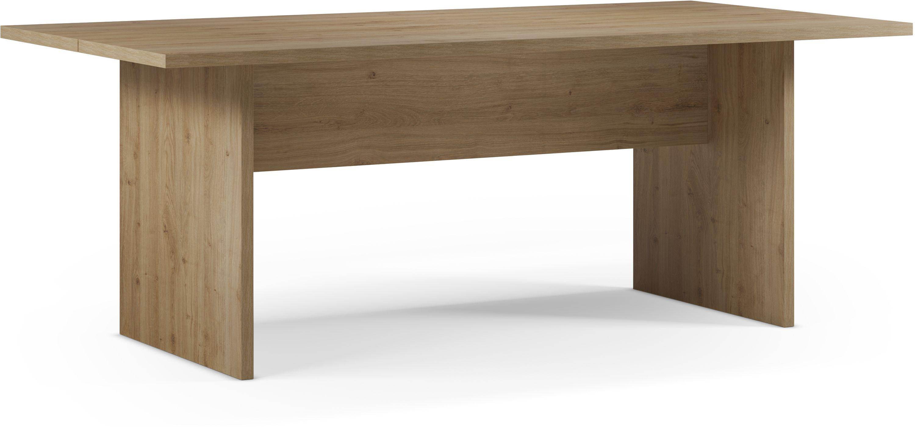 Esstisch LOANA, rechteckig, für 6 Personen, 200 x 100 x 75 cm, natürliche Eiche