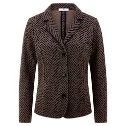 Jersey-Blazer Peter Hahn blau, 44