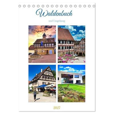 Waldenbuch und Umgebung (Tischkalender 2027 DIN A5 hoch), CALVENDO Monatskalender