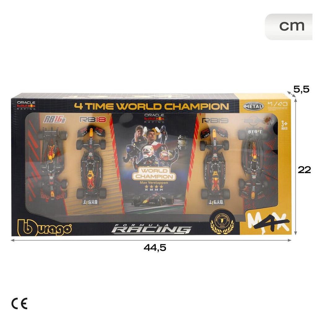 Bburago F1 Verstappen World Champion Deluxe-Set 1/43 (4893993382132)