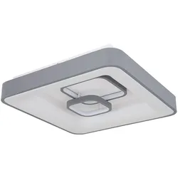 Deckenlampe LED Deckenleuchte Wohnzimmerlampe Fernbedienung Schlafzimmerleuchte, 1x LED warmweiß, LxBxH 50x50x10 cm