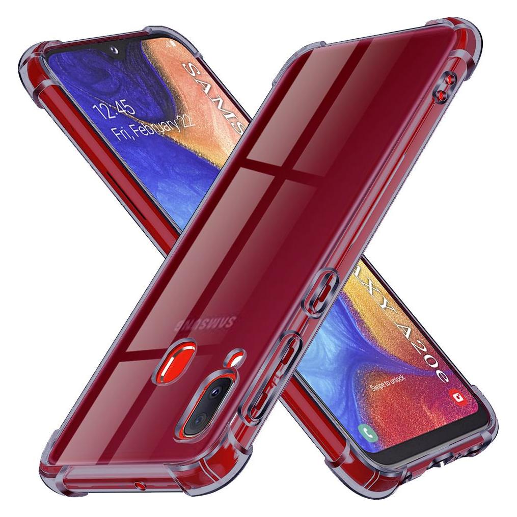 Techsuit - Shockproof Clear Silicone - Samsung Galaxy A20e - Smoke Black (Samsung Galaxy A20e) (59432960)