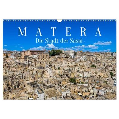 Matera - Die Stadt der Sassi (Wandkalender 2027 DIN A3 quer), CALVENDO Monatskalender