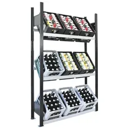 SCHULTE Lagertechnik Regal für Getränkekisten 130 cm breit, 130 cm