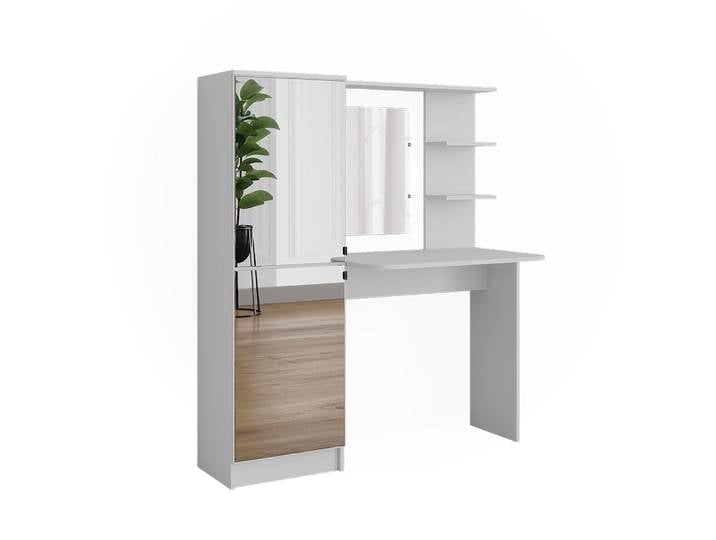 Coiffeuse avec miroir blanc 123x141.2cm