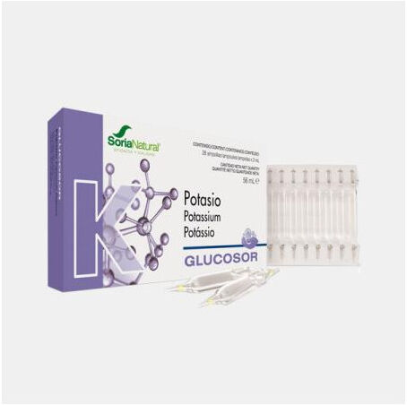 SORIA NATURAL® GLUCOSOR POTASSIO 28 AMPOLAS