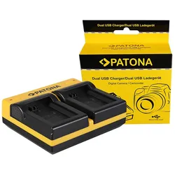 PATONA Dual Ladegerät für Sony NP-FW50 NEX A33 A55 NEX.3 NEX.3C NEX.5 NEX.5A NEX.5C inkl. Micro-USB K