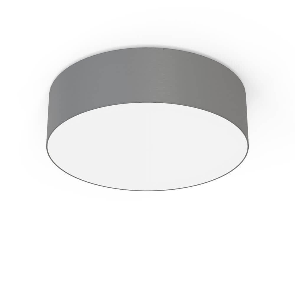 Lyora Cameron grijze ronde plafondlamp met LED en E27 fitting, Diameter: 65 cm