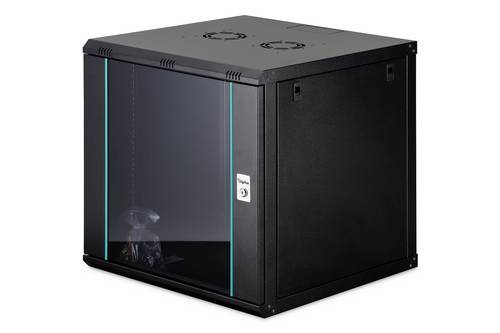 Digitus DN-37111 19 Zoll Netzwerkschrank 12 HE Schwarz, Schwarz (RAL 9005)