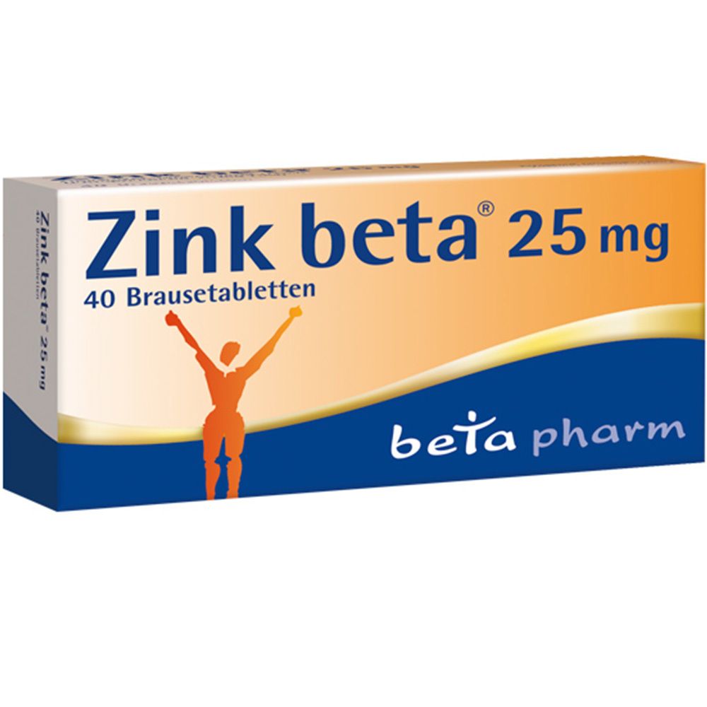 Zink Beta 25 Brausetabletten 40 St