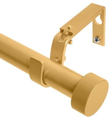 Meriville 1-Inch Diameter Nathan End Cap Single Window Treatment Curtain Rod