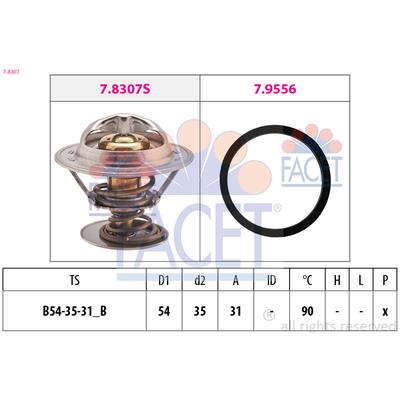 FACET Thermostat, Kühlmittel 78307 für Volvo RENAULT