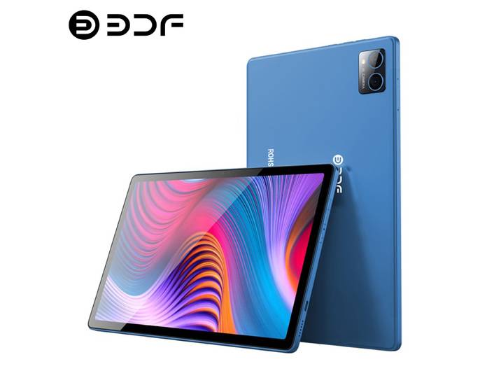 Tablette BDF P60 nouvelle génération, 10,1 pouces, Android 13, dix cœurs, 8 Go de RAM, 256 Go de ROM, double 4G LTE, appels téléphoniques, double WiFi, Bluetooth, tablette PC Google