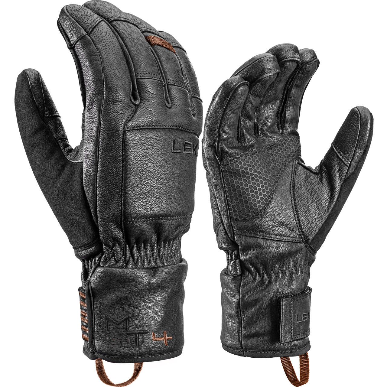 Leki Herren Handschuh MONTERA PRIME black/dark brown - 9,0