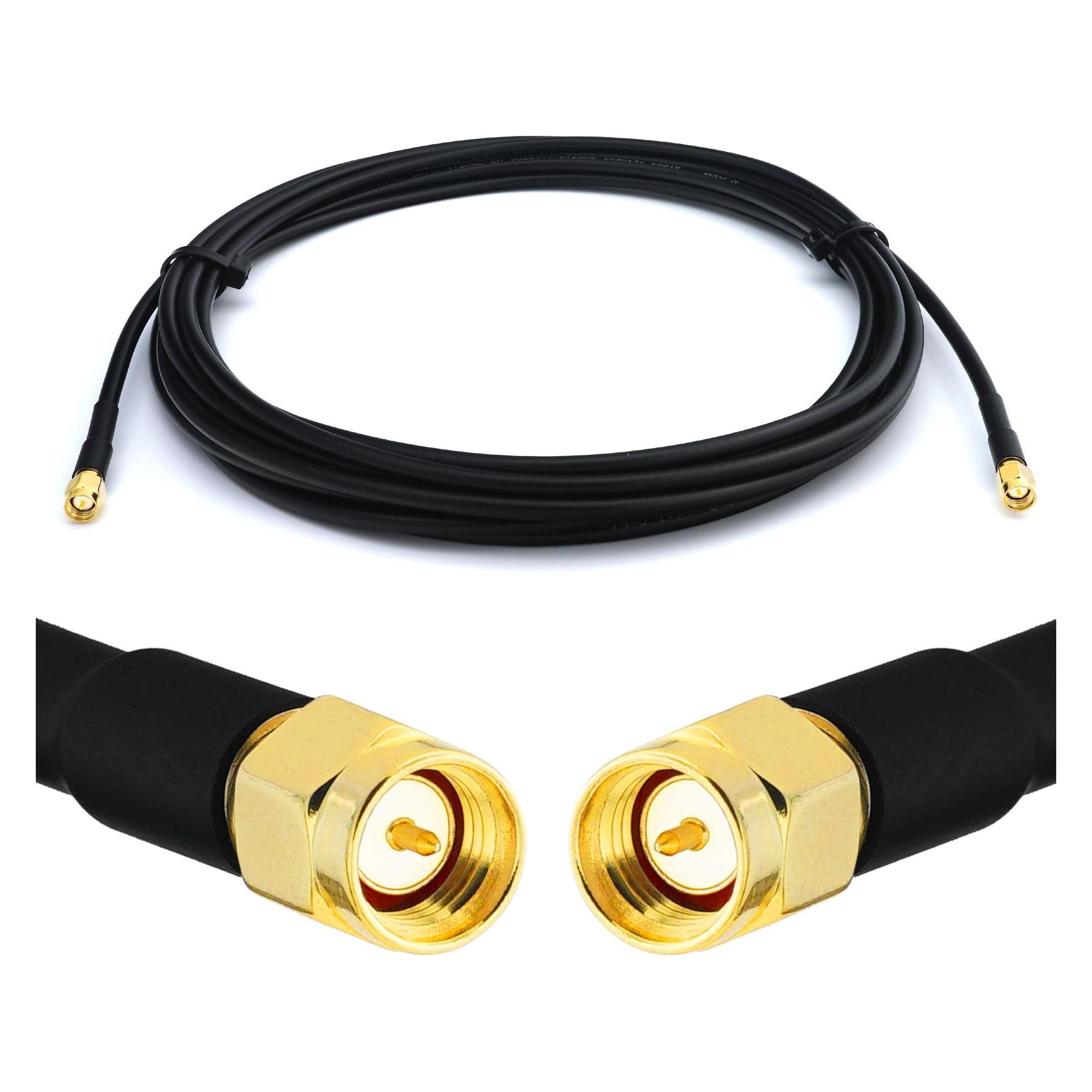 Rangeful SMA Male to SMA Male 12m RG58/U Coaxial Cable RG58-SM-SM-12 (RG58-SM-SM-12)