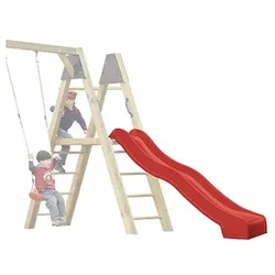 Karibu Wellenrutsche für Podesthöhe 150 cm rot