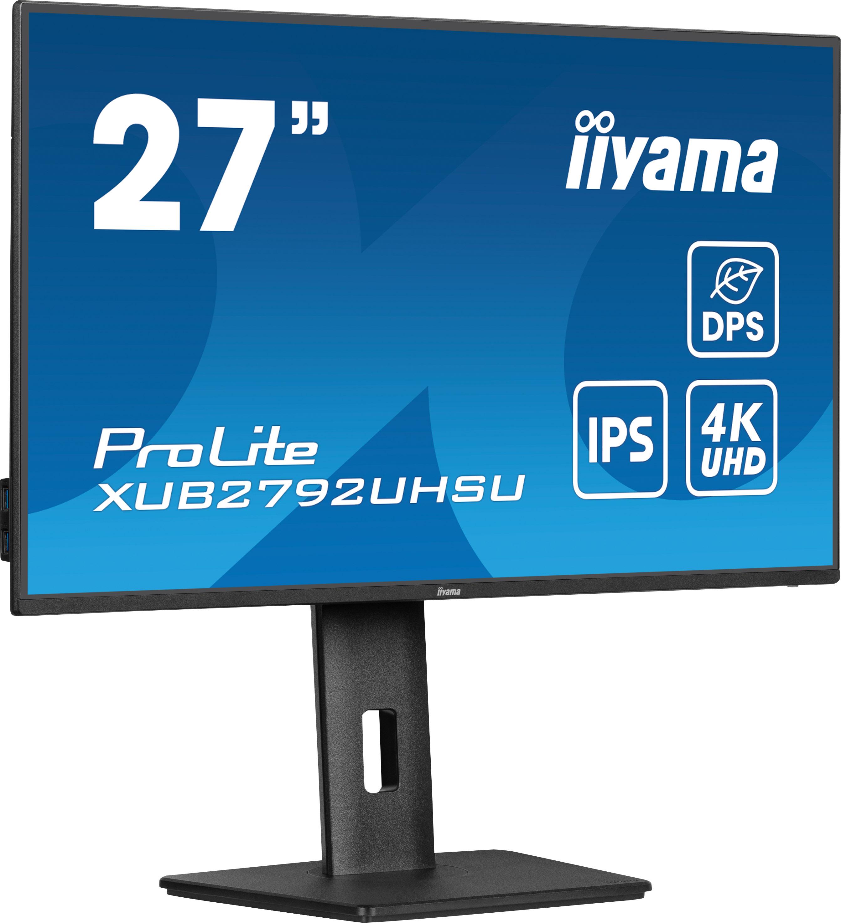iiyama ProLite XUB2792UHSU-B6, 68,6 cm (27"), 3840 x 2160 Pixel, 4K Ultra HD, LED, 4 ms, Schwarz