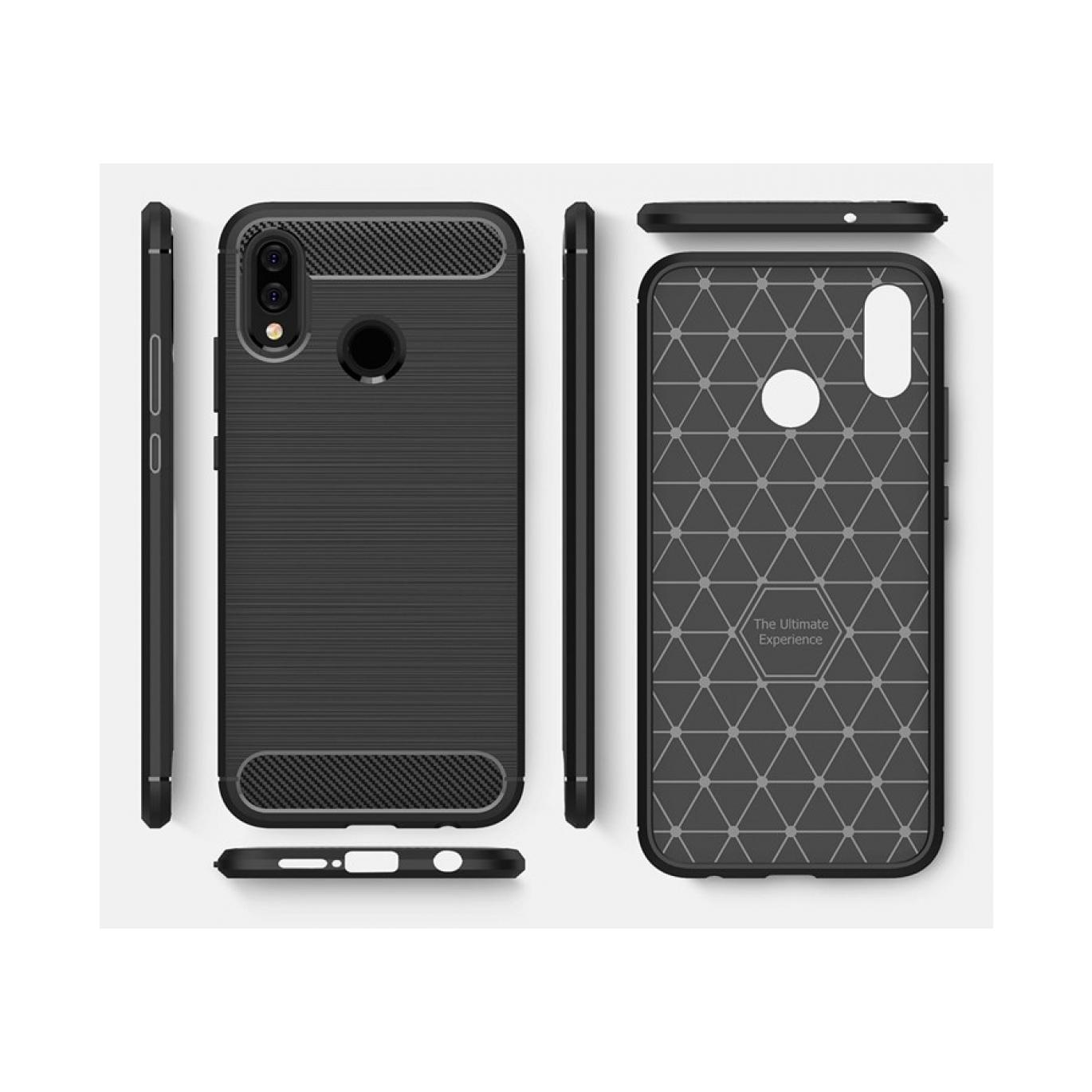 Screenguard Huawei P Smart+ Hülle Carbon Brushed Soft TPU (Huawei P Smart+) (00023974)