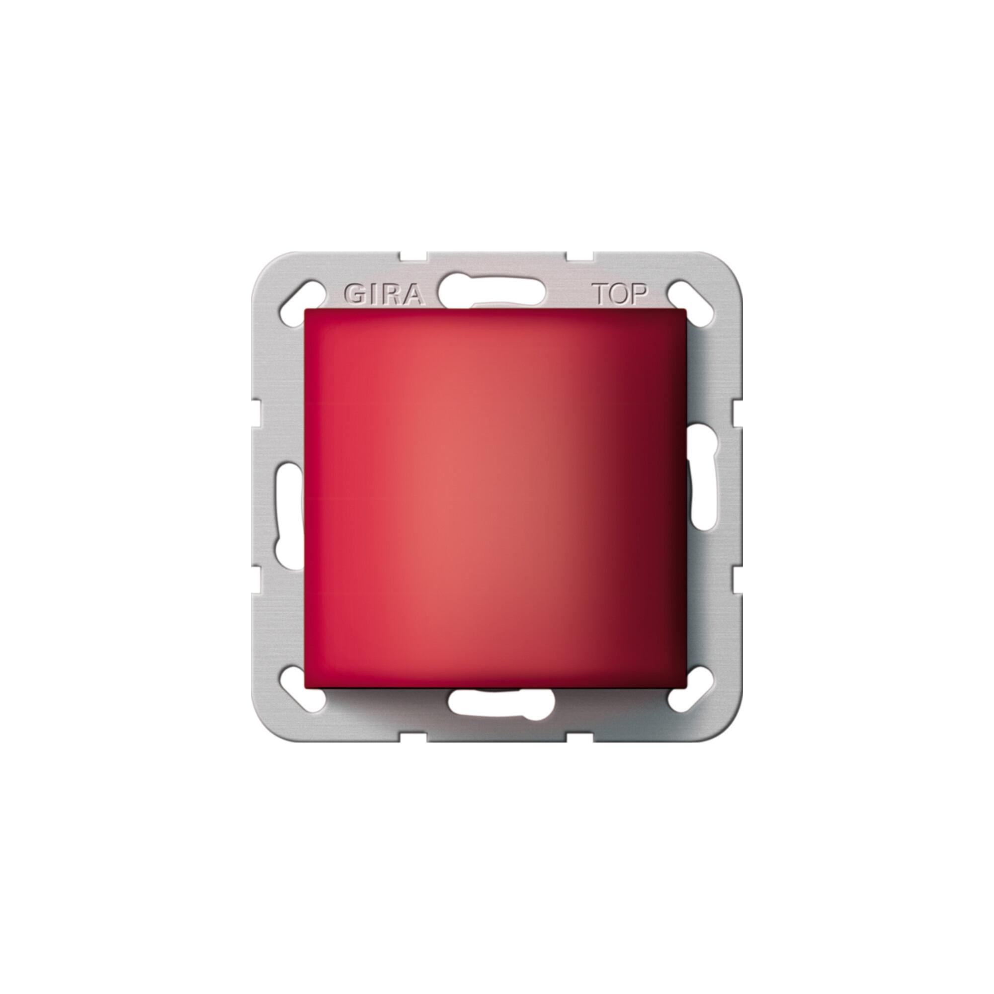 Gira 55 291600 Rufmodul Notrufset System aus Kunststoff und Metall mit Rufknopf und LED-Anzeige für die Montage an der Wand, Farbe: reinweiß glänzend, System: System 55 - 291600)
