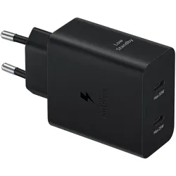 Samsung Schnellladeadapter Duo 50 Watt EP-T5020X, 2x USB Type-C incl. USB Type-C auf USB Type-C Kabel