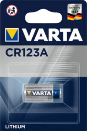Pile Pile Professional Lithium 3 V CR123A 1480 mAh CR17345 6205 1 un. / Blister ; Varta (06205 301 401)