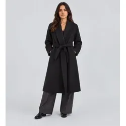 Twinset für Damen. 262TF2041 Abnehmbarer Mantel marineblau (40), Lässig, Wolle