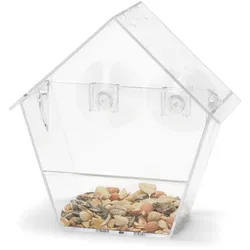 Tchibo - Fenster-Vogelfutterhaus - transparent