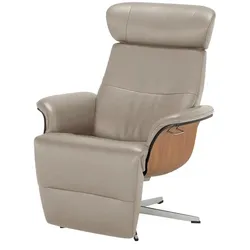 Relaxsessel aus Leder Timeout ¦ grau ¦ Maße (cm): B: 80 H: 101 T: 81.0