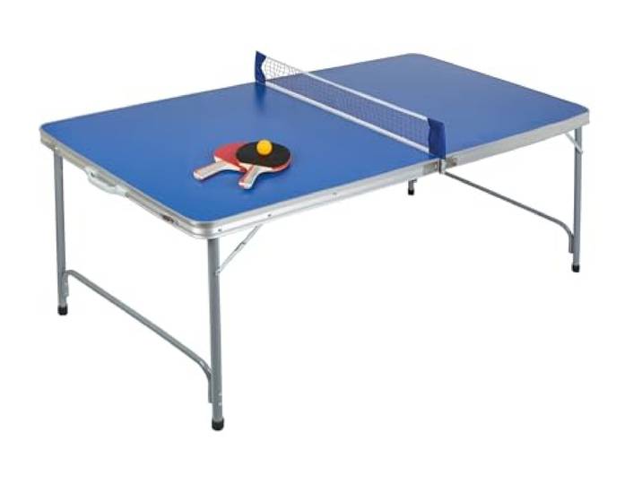 Idena 40464 - Tischtennisplatte compact, klappbar, 160 x 80 x 70 cm, Blau