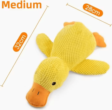 Inspire Curations DreamDuck Calming Plush Toy Squeaky Sleep Aid Companion For Dogs & Puppies medium 1pc